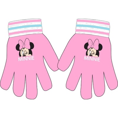 Minnie Mouse - licencie Dievčenské rukavice svetlo ružová