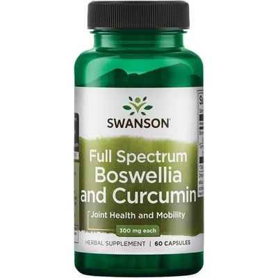 Swanson Full Spectrum Boswellia and Curcumin, 60 капсули, Swanson (SW1320)