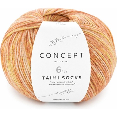 TAIMI SOCKS Katia Farby TAIMI SOCKS: 104 oranžová
