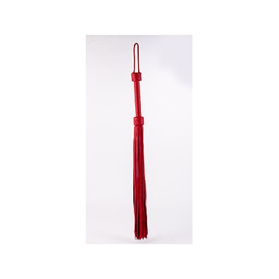Devil Sticks Softy Leather Tails Whip Red kožený bičík s důtky