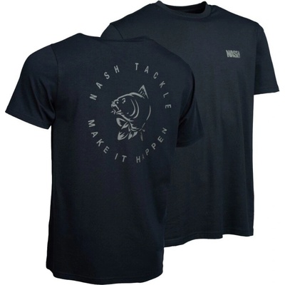 Nash tričko Make It Happen Carp Logo T-Shirt black