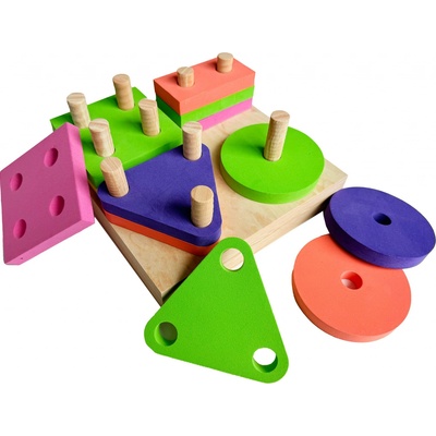 Aga4Kids Dřevěné kostky 100 ks