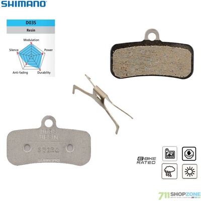 Shimano D03S-RX polymérové MTB 4písté 1 pár EBPD03SRXA