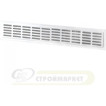 Image 1 of VENTS РЕШЕТКА МЕТАЛНА mvm 475х80/10-3к 475х80 БЯЛА (41020)