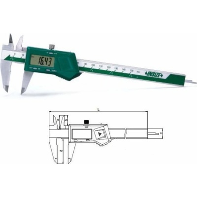 INSIZE Digitální posuvné měřítko s posuvovým kolečkem typ 1108W 0-300mm 1108-300W
