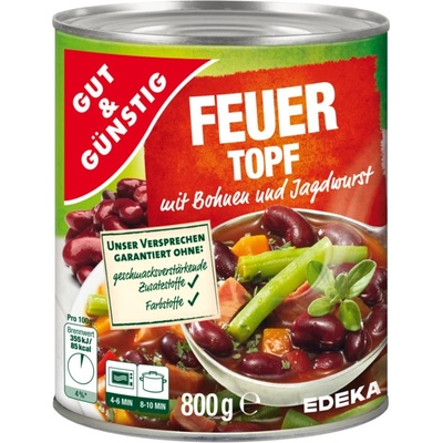 G&G Pikantní eintopf s fazolemi a loveckými klobáskami 0,8 kg