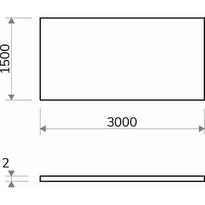 Eloxovaný hliníkový plech 1,5×3 m, tloušťka 2 mm - elox 10 µm Natural + fólie