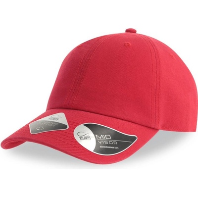 Atlantis Headwear Fraser 6 panelová COT-33010400499 Červená