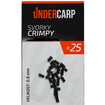 UnderCarp Crimpy 0,8 mm Krimpovacie Svorky 25 ks