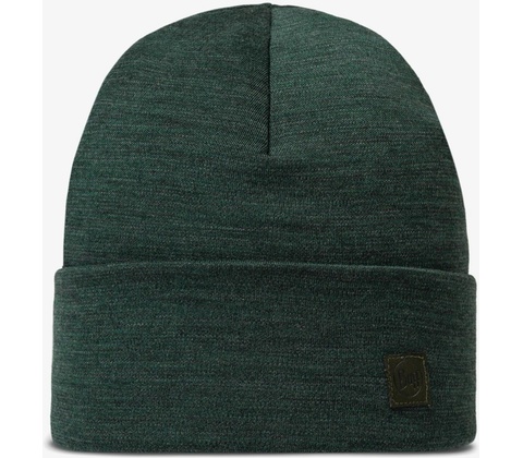 Buff Heavyweight Merino Wool Hat solid forest