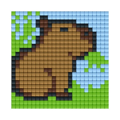 Bright Toys Мозайка с пиксели Bright Toys, 24x24 пиксела - Капибара (BT24002)