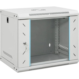 vidaXL 9U сървърен шкаф за стенен монтаж, 19", IP20, 53x40x45 см (30261)