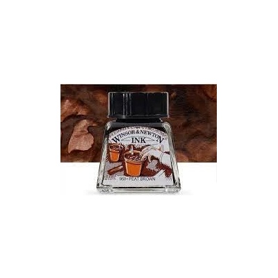 Winsor & Newton drawing INK Peat brown