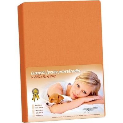 Bellatex prestieradlo Jersey LUX Mandarinkové 200x220