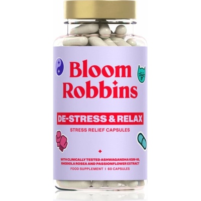 Bloom Robbins De-Stress & Relax kapsuly proti stresu a únave 78 g