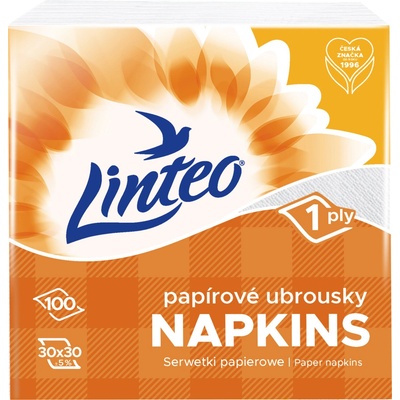 Linteo papírové ubrousky 1Vcm 100ks 30x30