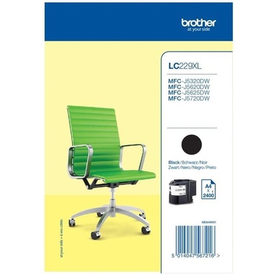 Brother Оригинален патрон Brother LC229XL, 2400 страници/5%, Black (3015100100)