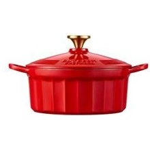 BUYDEEM Enameled Cast Iron Dutch Oven CP521-KR 2,9L model CP521 color Koi Red CP521-KR