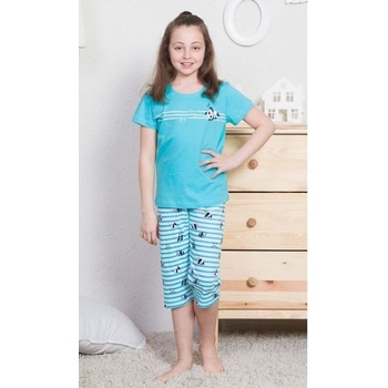 Dětské pyžamo Panda tyrkysové