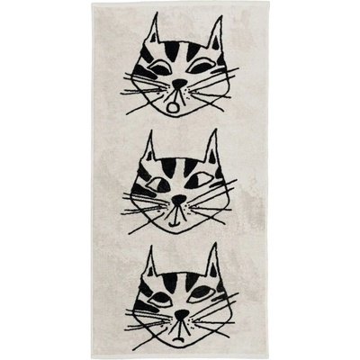 helen b Bavlněná osuška Kitty 70 × 140 cm, černá barva, bílá barva, textil – Zboží Dáma
