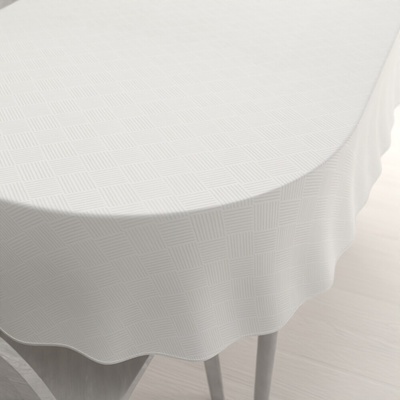 Biante Teflonový oválný ubrus Milano TF-049 smetanový 140x180cm