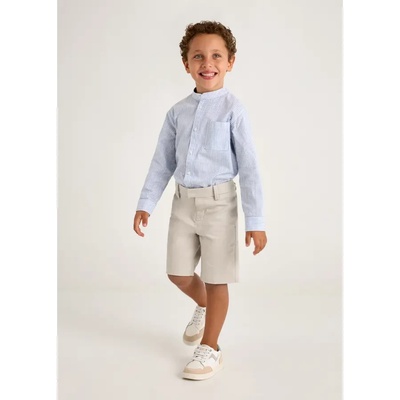 Mayoral Бермуди slim suiting в бледо бежов цвят за мини момче Майорал