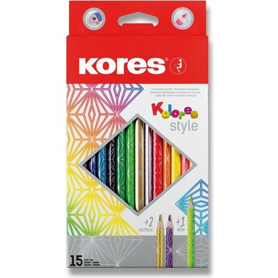 Kores Kolores Style pastelky 15 farieb 93310