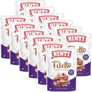 RINTI Капсула RINTI Filetto патица + патешки сърца 12 x 100 г