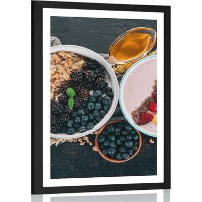 Plakát s paspartou chutné variace müsli - 40x60 white