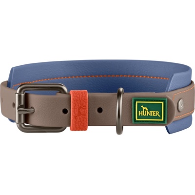 HUNTER Нашийник за куче Hunter Halsband Havanna Dog collar - Taupe / Smoke Blue - размер XS/S 22-30 cm (057-0527-0511)