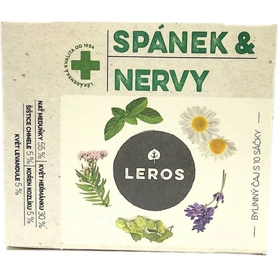 Leros čaj na dobrý spánok a nervy 13 g 10 ks