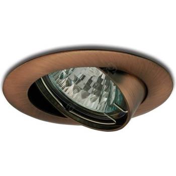 PANLUX Накланяща се лампа за вграждане 1xGU5, 3/50W/12V меден (PX0356)