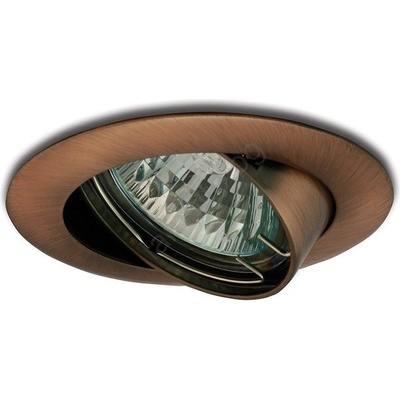 PANLUX Накланяща се лампа за вграждане 1xGU5, 3/50W/12V меден (PX0356)