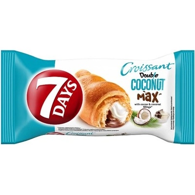 7 Days Croissant Double s kakaovou a kokosovou náplňou 80 g