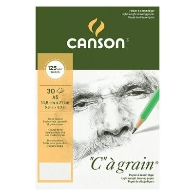 Canson "C" a grain skicár 125g/m2 30 listov špirálová väzba A5 +