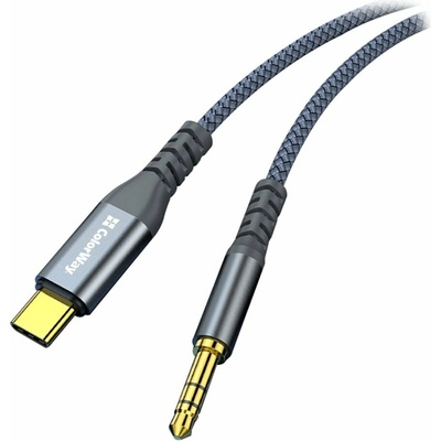 ColorWay CW-CBPDJ071-G Adaptér USB-C na 3.5mm mini-Jack 1,2m sivý