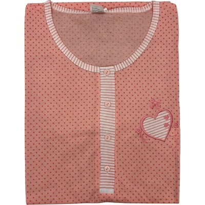 noční košile s krátkým rukávem Ness meruňková