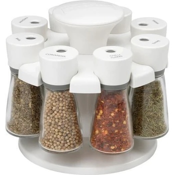 Cole & mason Комплект за подправки herb & spice - 8 части + стойка - бял цвят (h 106859)