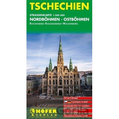 Česká republika (Severní Čechy Východní Čechy) 1:200 000 / automapa Höfer Verlag
