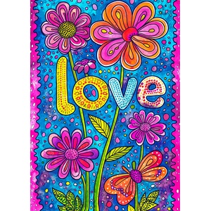 Enjoy - Puzzle Floral Love - 1 000 piese