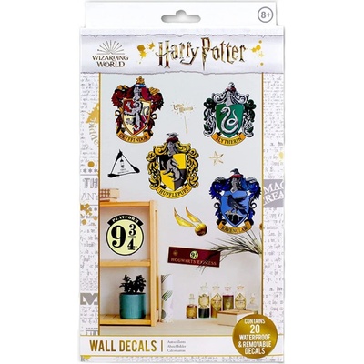 CurePink Set 20 samolepek Harry Potter Wizarding World