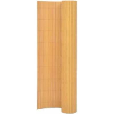 vidaXL Oboustranný zahradní plot 110 x 400 cm žlutý