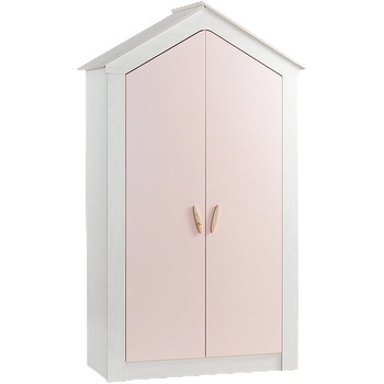 Carmen Двукрилен детски гардероб pink house