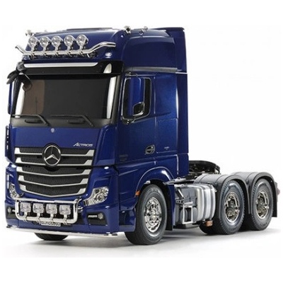 Tamiya RC Mercedes Benz Actros 3363 GigaSpace perleťovomodrá nafarbený KIT 1:14