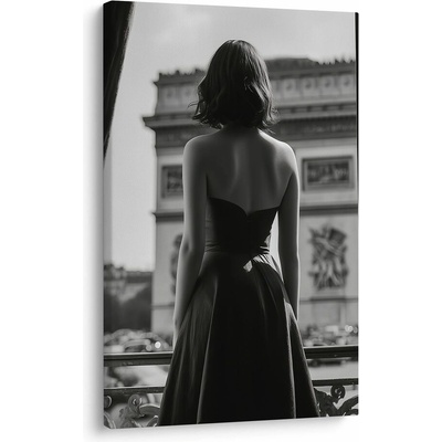 Obraz elegance v černobílém světle - 40x60