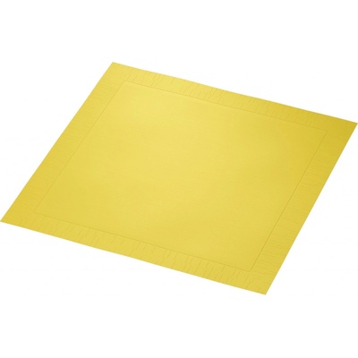 Mank servítky Papierové žlté deluxe 4V s relífnou štruktúrovou 200ks 40x40cm