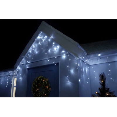 SPRINGOS LED krápníky 14,5 m 300 LED IP44 8 světelných módů studená bílá CL0300