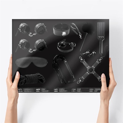 Intoyou bdsm line Intoyou Комплект за bdsm 11 части черен