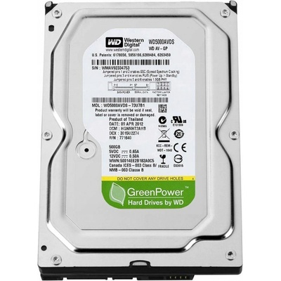 WD Greenpower 500GB, WD5000AVDS