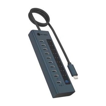 RaidSonic IB-HUB1450-C31 10 Port Hub mit 48W Netzteil